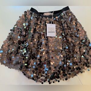 Rachel Parcell Girls Sequin Embellished Skirt Sz 7